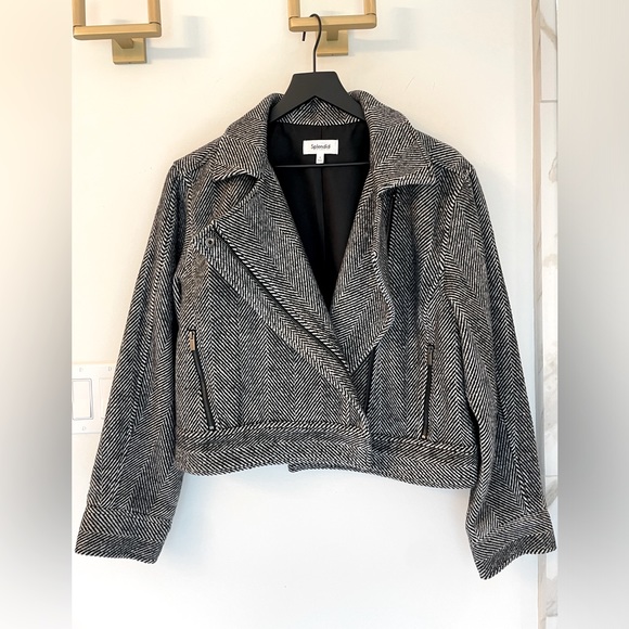 Splendid Tamara Herringbone Moto - Picture 4 of 8